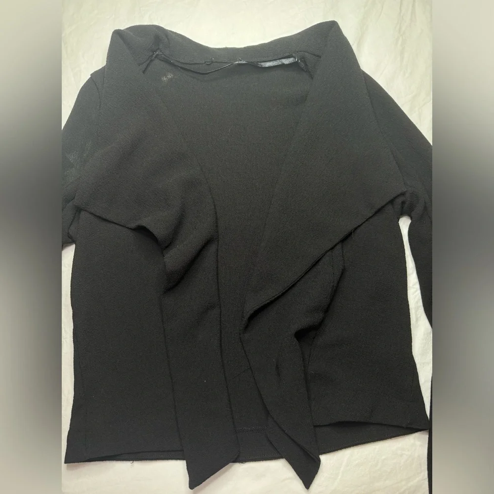 Open Blazer Black Textured Medium by George | Flowy - Picture 1 of 7
